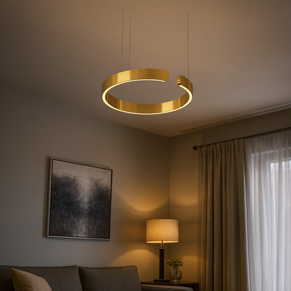 Nowoczesna Okrągła Lampa Wisząca | Oświetlenie LED