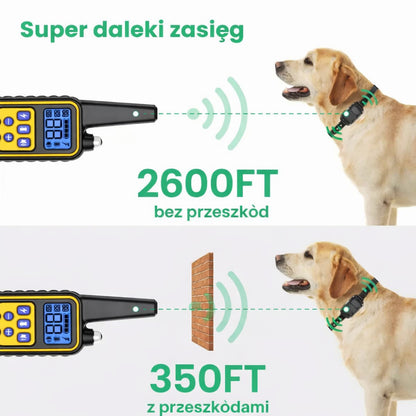 Obroża Dla Psa Treningowa Sterowana Pilotem Wibracja Dźwięk Impuls