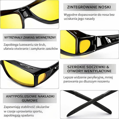 Okulary Nocne Antyrefleksyjne Plastikowe Jazda