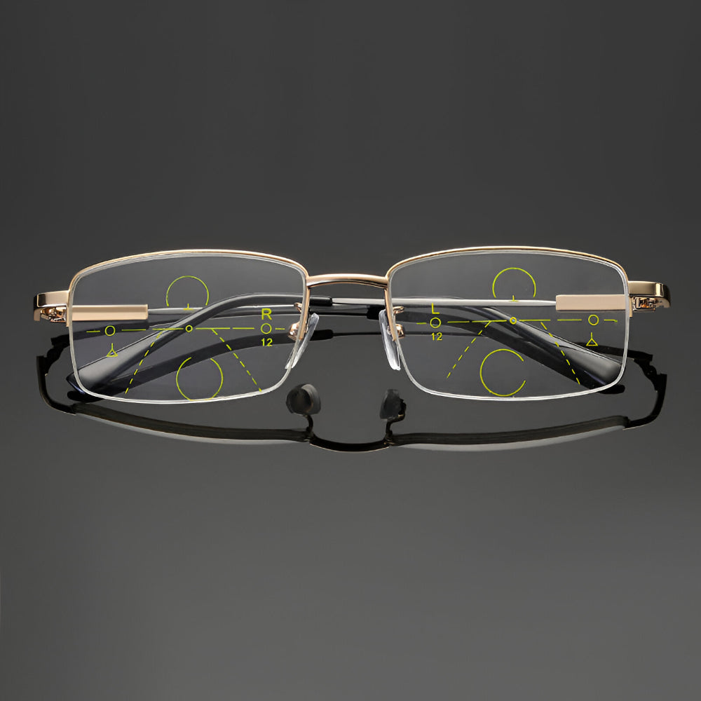 Progressive Metal Reading Glasses for Everyday Use