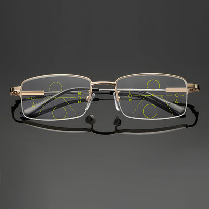 Progressive Metal Reading Glasses for Everyday Use