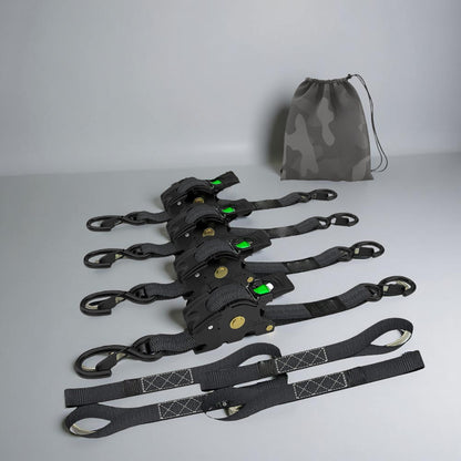 Self-Retracting Ratchet Cargo Straps