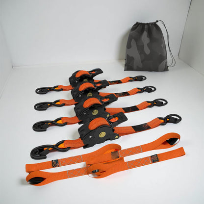 Self-Retracting Ratchet Cargo Straps