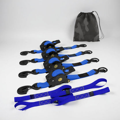 Self-Retracting Ratchet Cargo Straps