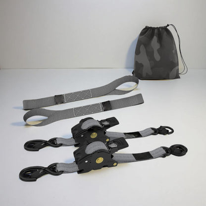 Self-Retracting Ratchet Cargo Straps