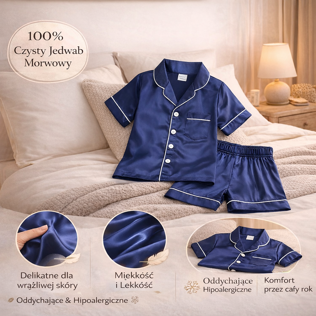 Piżama Dziecięca Dwuczęściowa Koszula Spodnie Sen