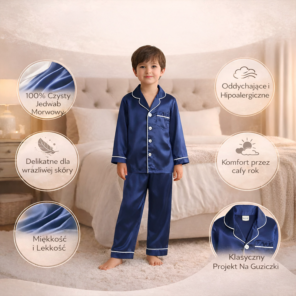 Piżama Dziecięca Dwuczęściowa Koszula Spodnie Sen