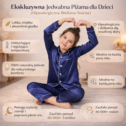 Children's Two-Piece Nightwear with Buttons Classic