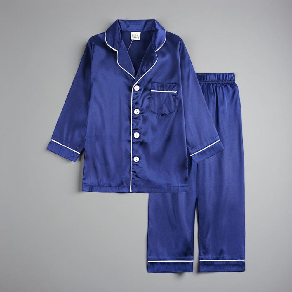 Children's Two-Piece Nightwear with Buttons Classic