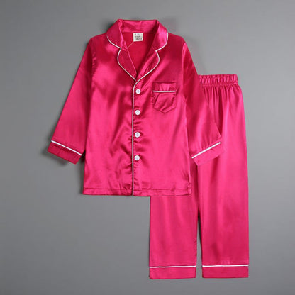 Children's Two-Piece Nightwear with Buttons Classic