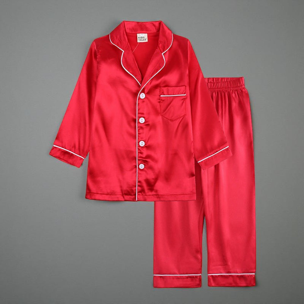 Children's Two-Piece Nightwear with Buttons Classic