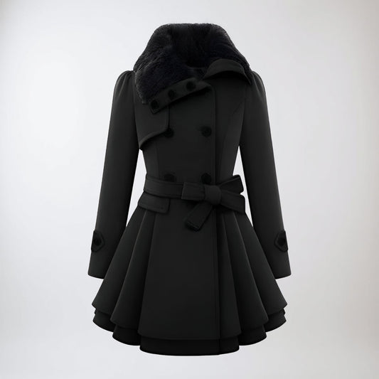 Women's Winter Coat Lining Collar Long