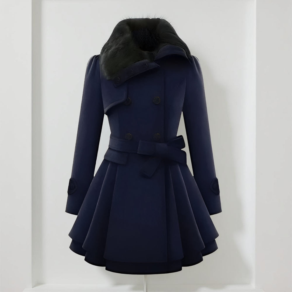 Women's Winter Coat Lining Collar Long