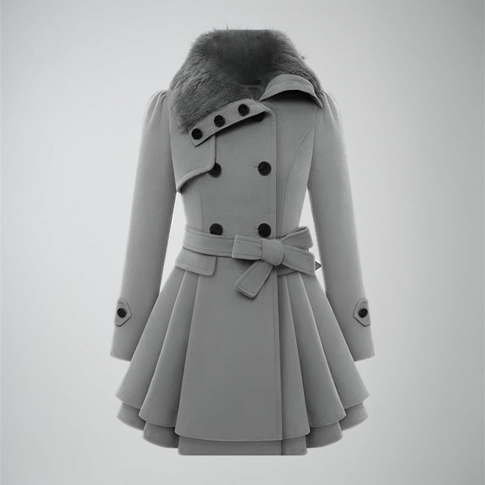 Women's Winter Coat Lining Collar Long