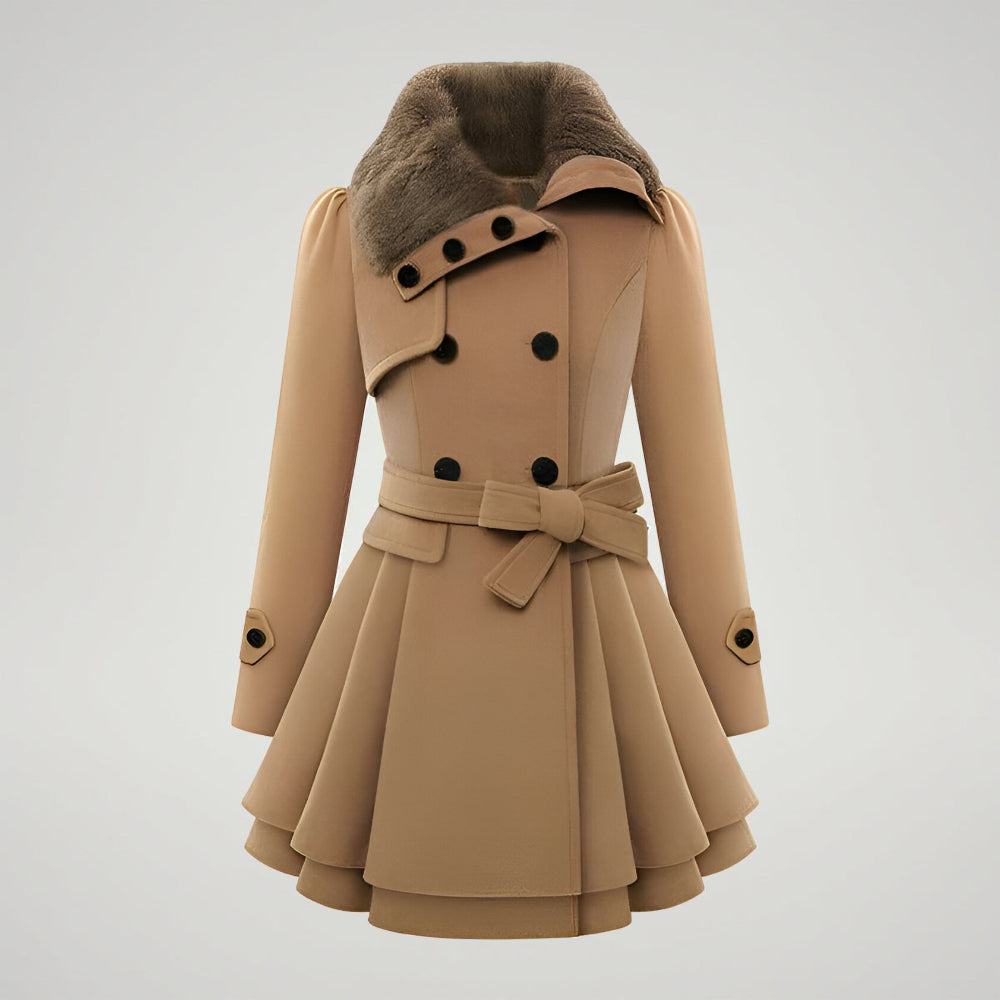 Women's Winter Coat Lining Collar Long