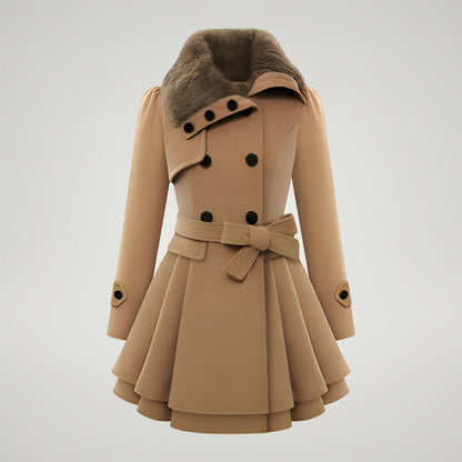 Women's Winter Coat Lining Collar Long