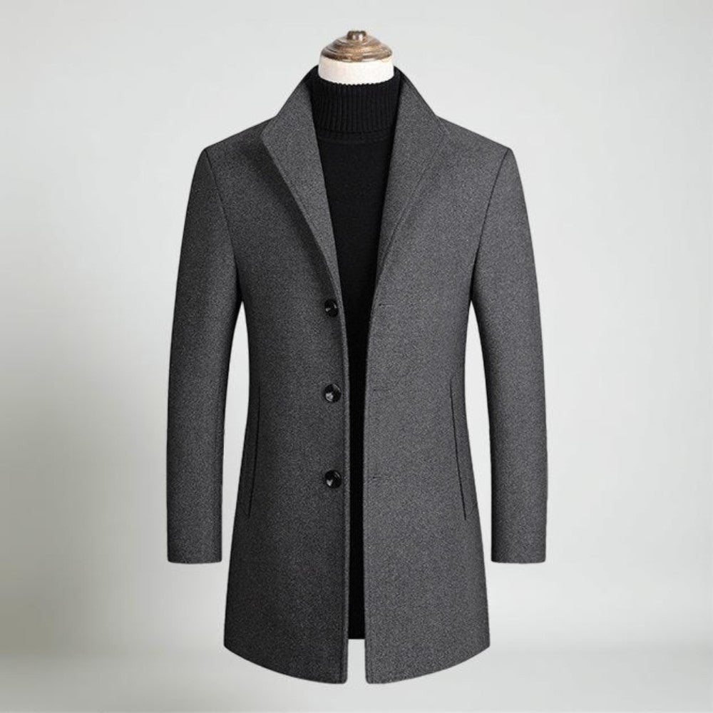 Men's Single-Breasted Classic Coat Three Buttons