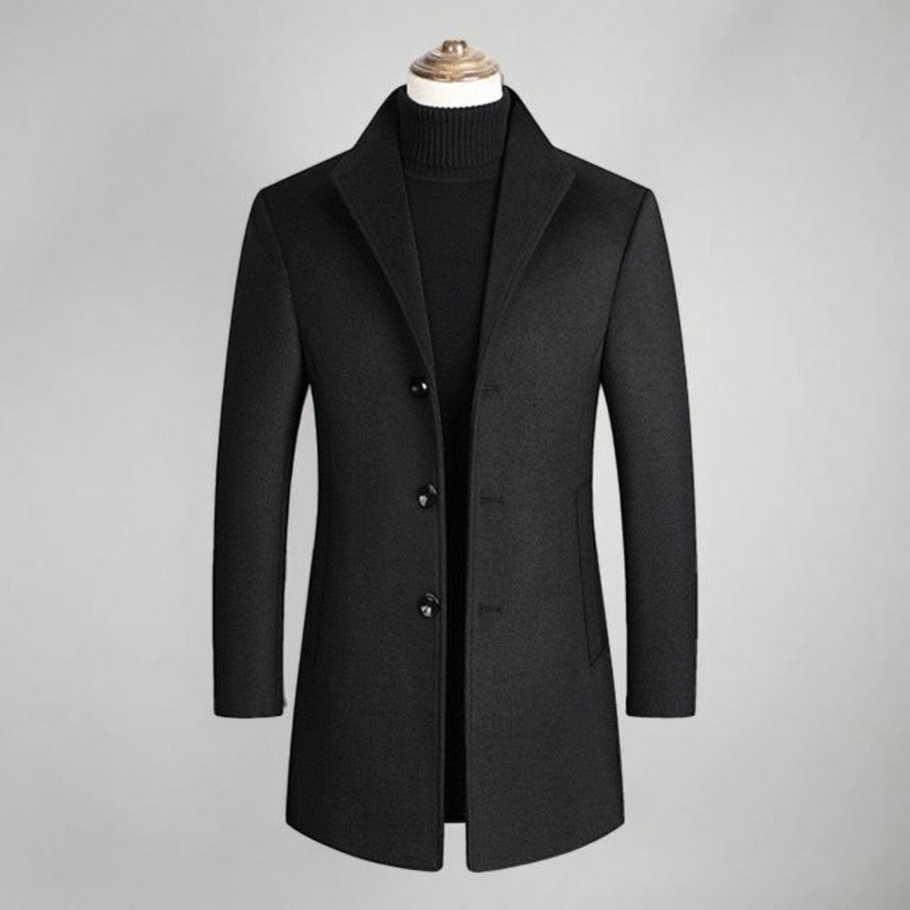 Men's Single-Breasted Classic Coat Three Buttons