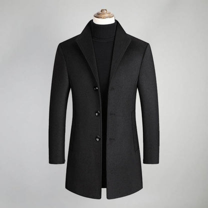 Men's Single-Breasted Classic Coat Three Buttons