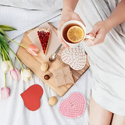 Decorative Heart Table Mats Set of Four