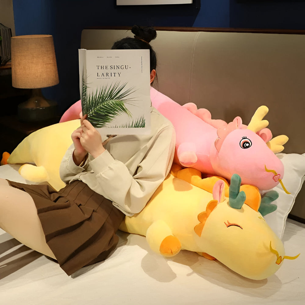 Poduszka Dekoracyjna Długa Motyw Smoka Do Spania