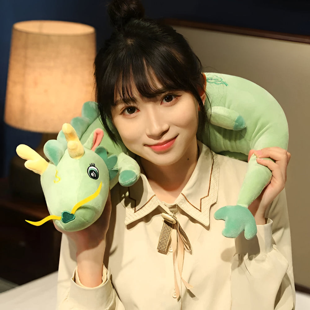 Poduszka Dekoracyjna Długa Motyw Smoka Do Spania