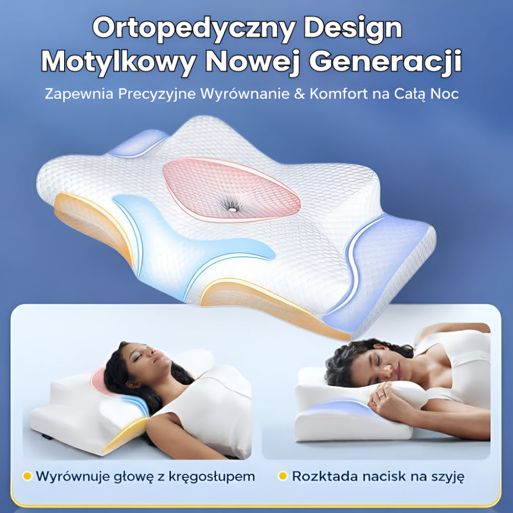 Poduszka Profilowana Do Spania Ułożenie Szyi Stabilne Podparcie