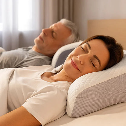 Contoured Pillow for Head and Neck Sleeping
