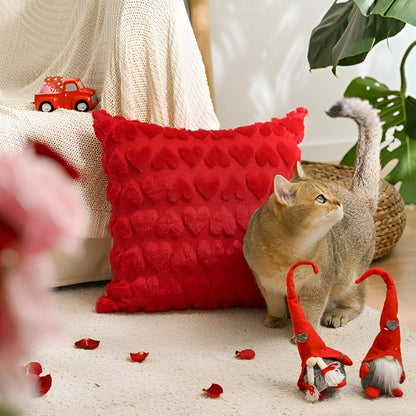 Poszewka Dekoracyjna Sezonowa Motyw Serc Wnętrza