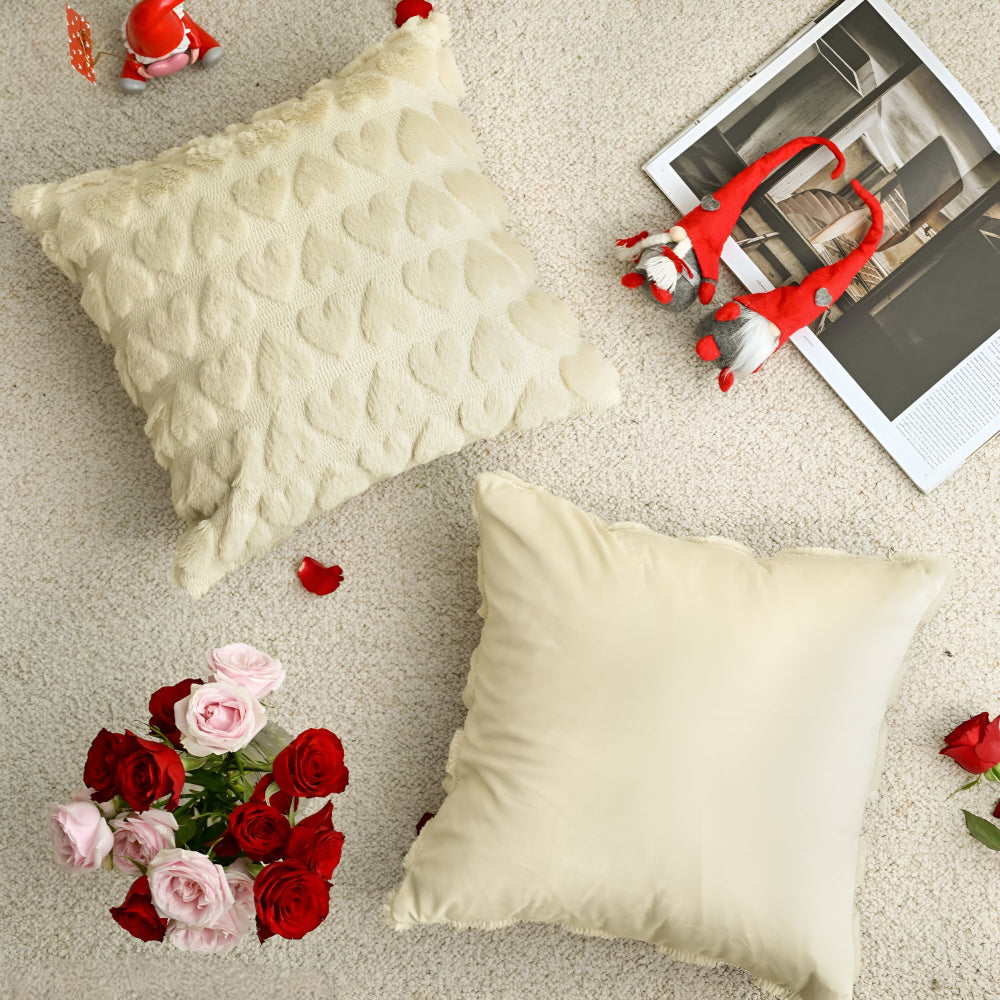 Poszewka Dekoracyjna Sezonowa Motyw Serc Wnętrza