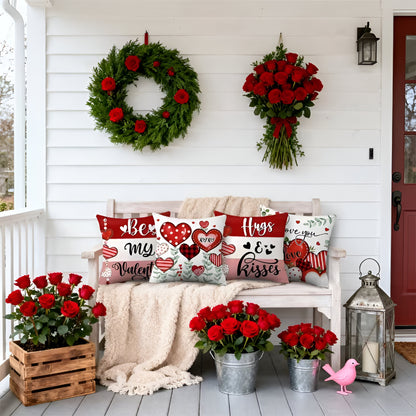 Poszewka Dekoracyjna Walentynkowa Motyw Serca