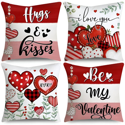 Poszewka Dekoracyjna Walentynkowa Motyw Serca