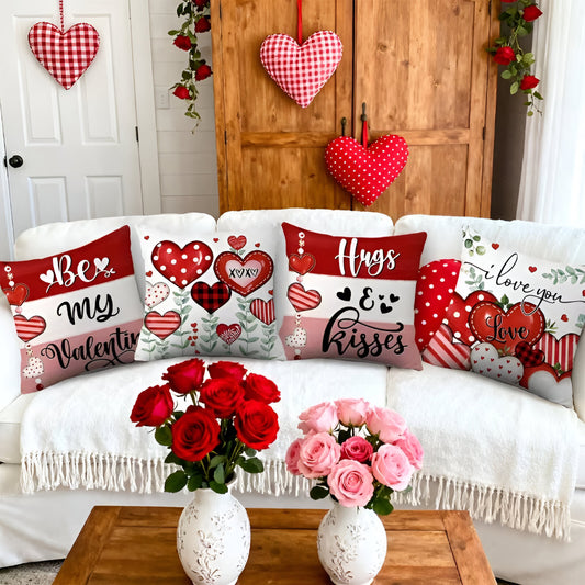 Decorative Pillowcase Valentine's Heart Pattern
