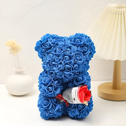 Valentine's Gift Teddy Bear Rose Table Decoration