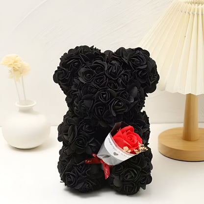 Valentine's Gift Teddy Bear Rose Table Decoration