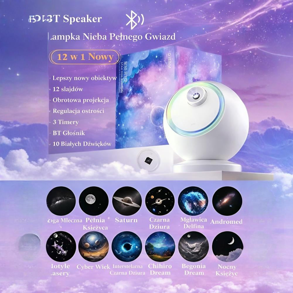 Star Projector Night Lamp Bluetooth Space Projection LED