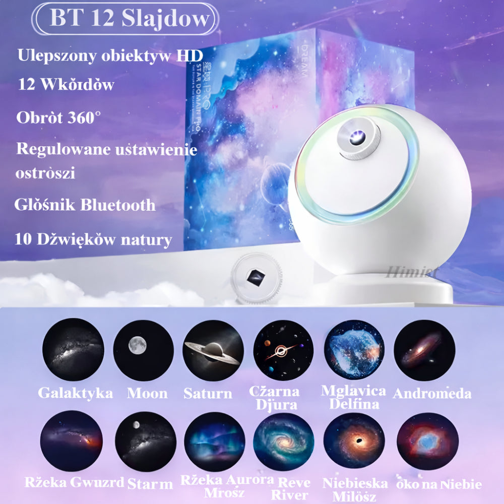 Star Projector Night Lamp Bluetooth Space Projection LED