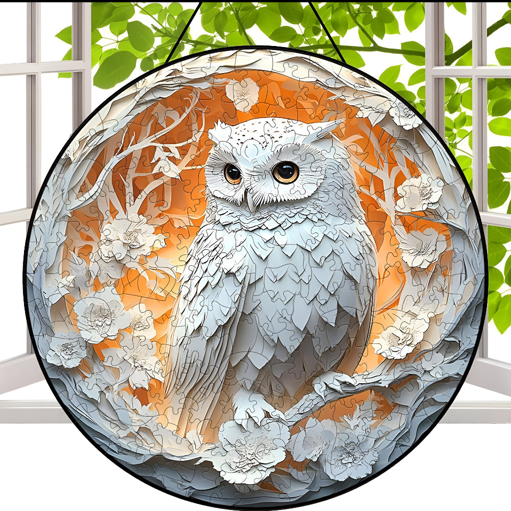 Wooden Puzzle Artistic Decorative Owl