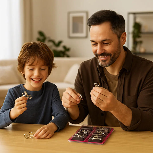 Metal Logical Puzzle Family Mind Set