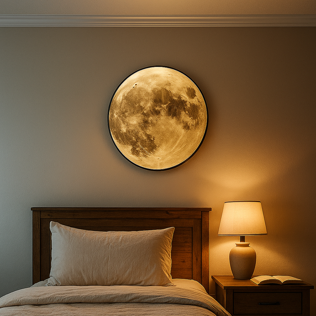 Realistyczna Lampa Ścienna Pełnia Księżyca | Sypialnia