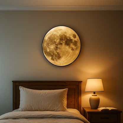 Realistyczna Lampa Ścienna Pełnia Księżyca | Sypialnia