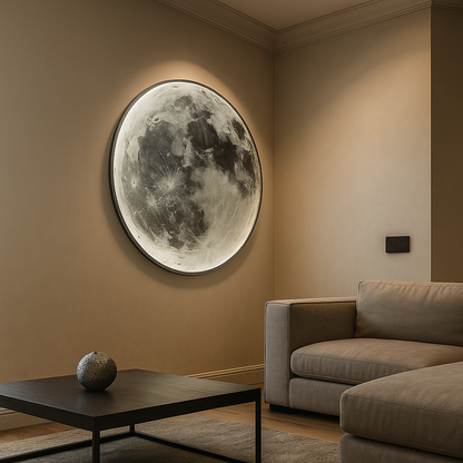Realistyczna Lampa Ścienna Pełnia Księżyca | Sypialnia