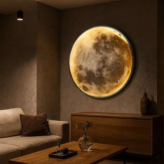 Realistyczna Lampa Ścienna Pełnia Księżyca | Sypialnia