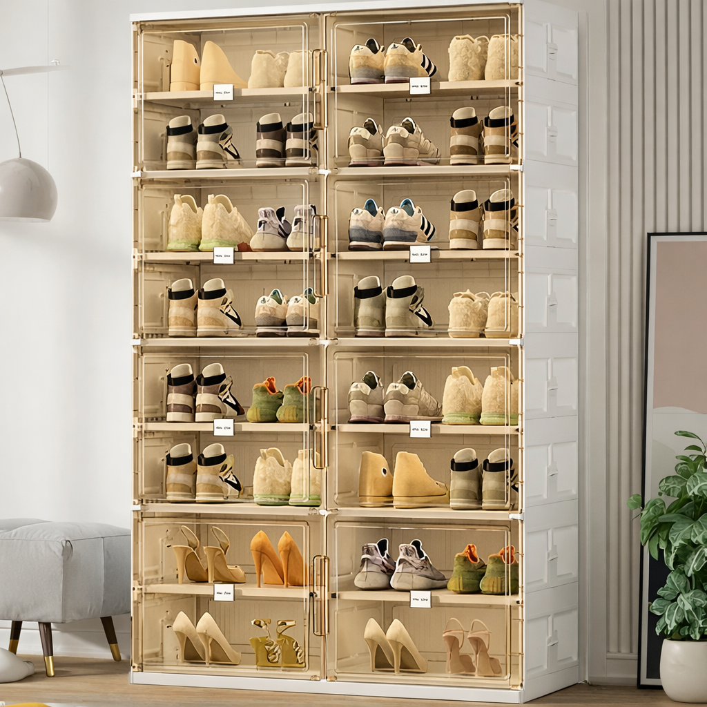 Regał Obuwie Modułowy Pionowy Przechowywanie Domowe
