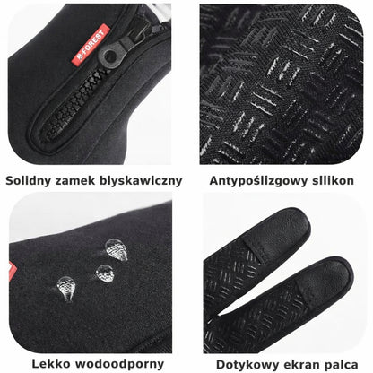 Rękawice Zimowe Dotykowe Antypoślizgowe Plenerowy