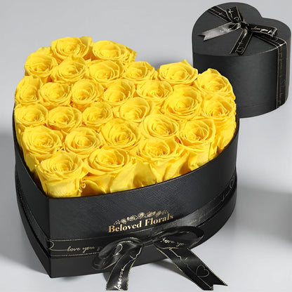 Heart Stabilized Roses Decorative Gift Box