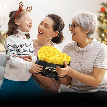 Heart Stabilized Roses Decorative Gift Box