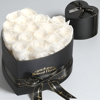 Heart Stabilized Roses Decorative Gift Box