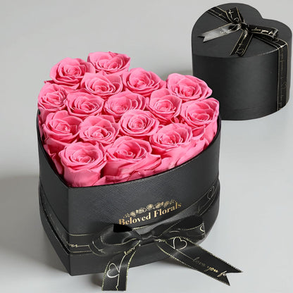 Heart Stabilized Roses Decorative Gift Box
