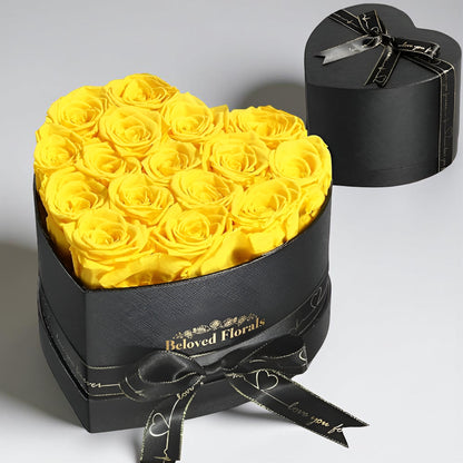 Heart Stabilized Roses Decorative Gift Box